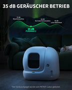 Pura Max 2 Selbstreinigende Katzentoilette, 76L, xSecure, Geruchsbeseitigung, App-Steuerung, Großes Fassungsvermögen, für mehrere Katzen