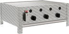 Edelstahl Gastrobräter 3-flammig 64x52x27 cm | Gastrogasgrill, Tischgrill, Wurstbrater