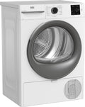 BM3T38210W1 Wärmepumpentrockner, Wäschetrockner, 8 kg, allergikergeeignet, Hygiene Trocknen & Hygiene Auffrischen, 15 Programme, Express, Weiß