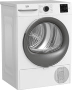 BM3T38210W1 Wärmepumpentrockner, Wäschetrockner, 8 kg, allergikergeeignet, Hygiene Trocknen & Hygiene Auffrischen, 15 Programme, Express, Weiß
