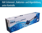 Midi Power UVC 75 Watt, kurze Lampen, Edelstahlgehäuse, max. Durchfluss 20 m³/h, für klaren Teich ohne Chemikalien, silber