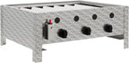 Edelstahl Gastrobräter 3-flammig 64x52x27 cm | Gastrogasgrill, Tischgrill, Wurstbrater