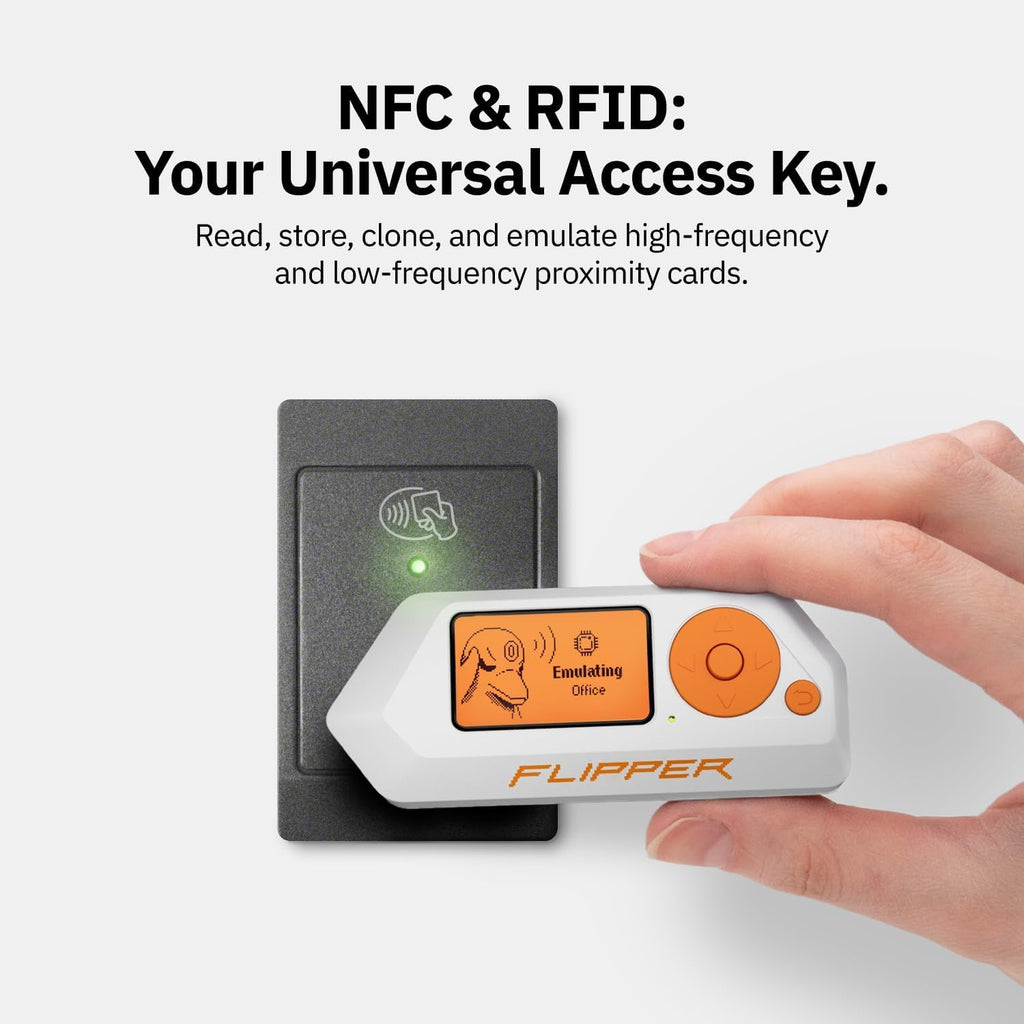 Tragbares Multi-Tool mit RFID/NFC-Reader, Infrarot-Fernbedienung & Wireless-Signal-Explorer – Open-Source & anpassbar, Weiß