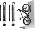 ProFlex Wide Fahrrad-Wandhalterung - Vertikal Klappbar für E-Bikes, MTB, Gravelbikes - Platzsparende Aufbewahrung - 2er Pack