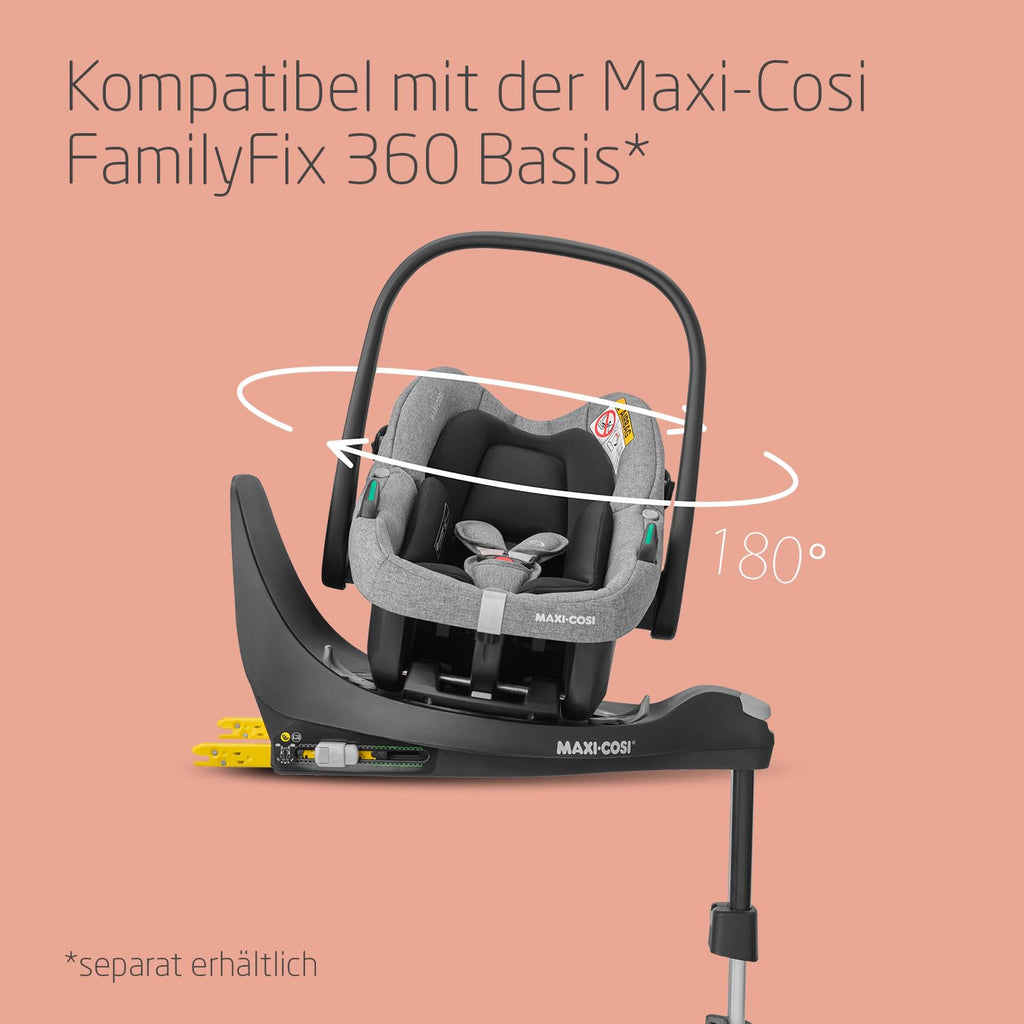 Zelia S Trio Kinderwagen 3in1 Komplettset, 0-4 Jahre, 22 kg, klappbar, kompakt, mit CabrioFix S i-Size + Wickeltasche, grau