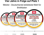 Paketbox Briefkasten mit großem Paketfach, Anthrazit, personalisiert, Standbriefkasten für draußen, rostfrei und massiv, mit Gravur, Bispo 2