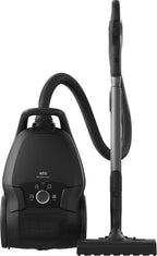 Staubsauger m. Beutel, 69 dB, HEPA, 5 L Beutel, Turbo-Düse für Tierhaare, 12 m, alle Böden, Zusatzdüsen, grau, VX9-5-EBR