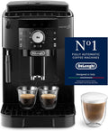 Magnifica S Kaffeevollautomat, klassischer Milchaufschäumer, Espresso & Cappuccino, Bedienfeld mit Tasten, Schwarz, ECAM11.112.B