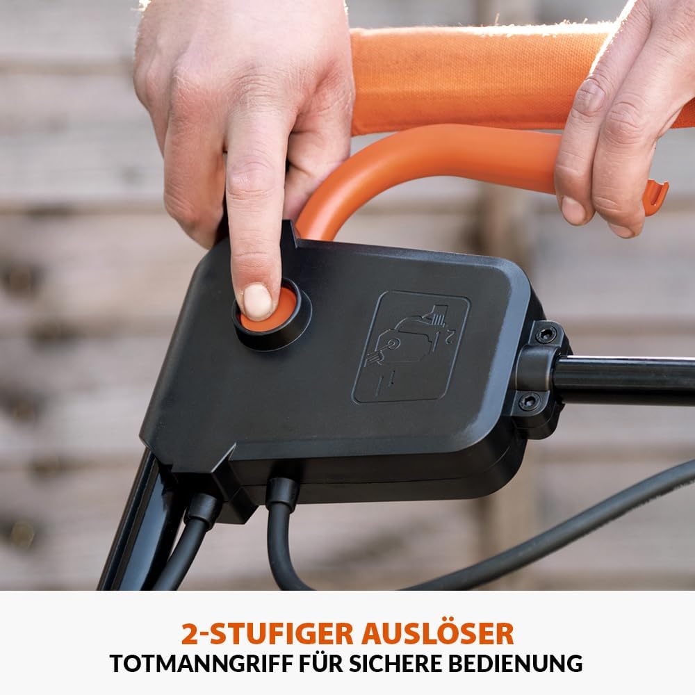 H320-E Elektro Vibrationsstampfer Rüttler Rüttelplatte - Ideal zum Nivellieren von Gehwegen, Kunstrasen, Terrassen, Blockarbeiten, Sand