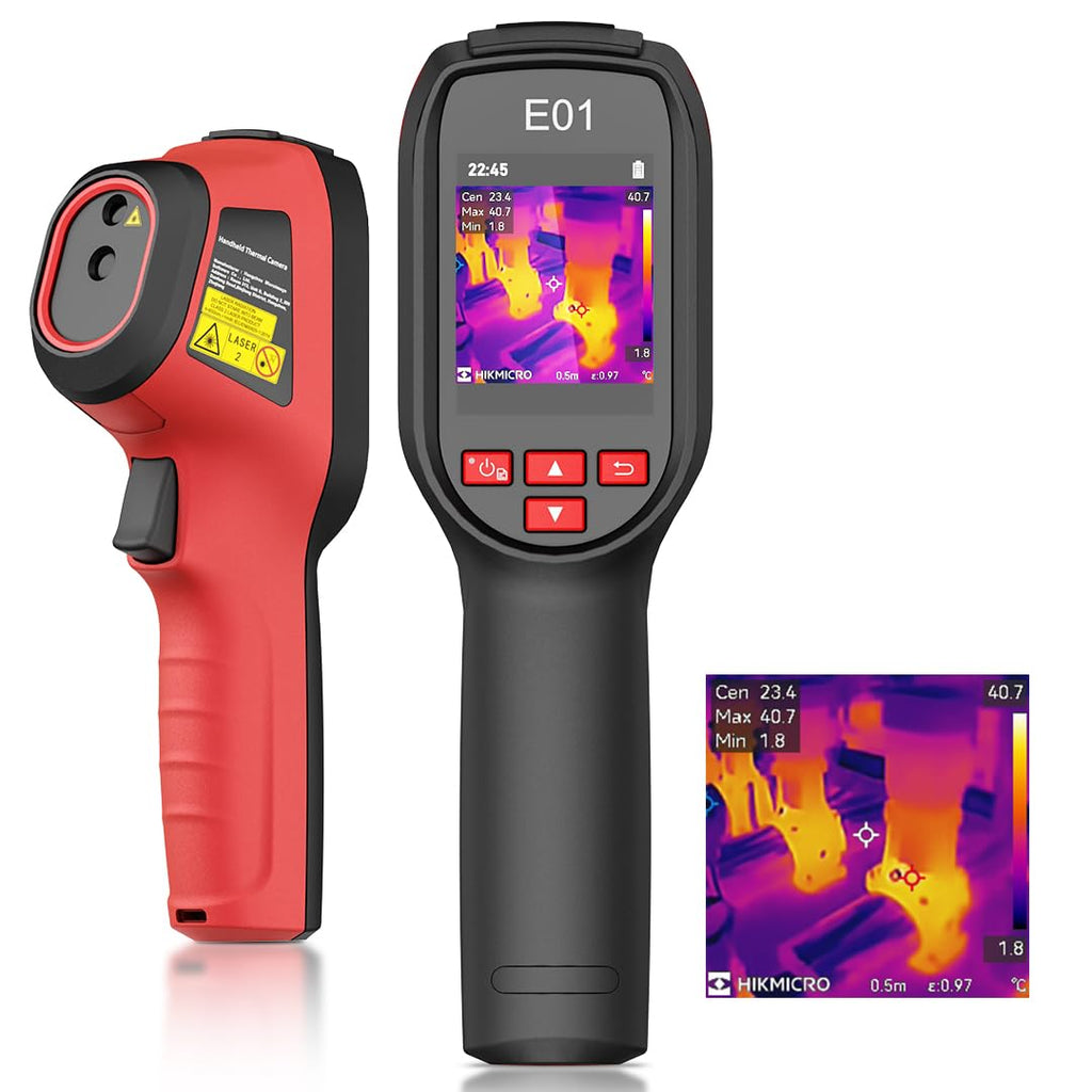 E01 Wärmebildkamera SuperIR 240x240 IR-Auflösung, Handheld Thermokamera, 20Hz Bildwiederholrate, Laserpointer, -20°C bis 400°C