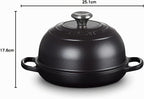 Signature Gusseisen Brot Bräter, 24cm, Schwarz Matt, 21301240000430