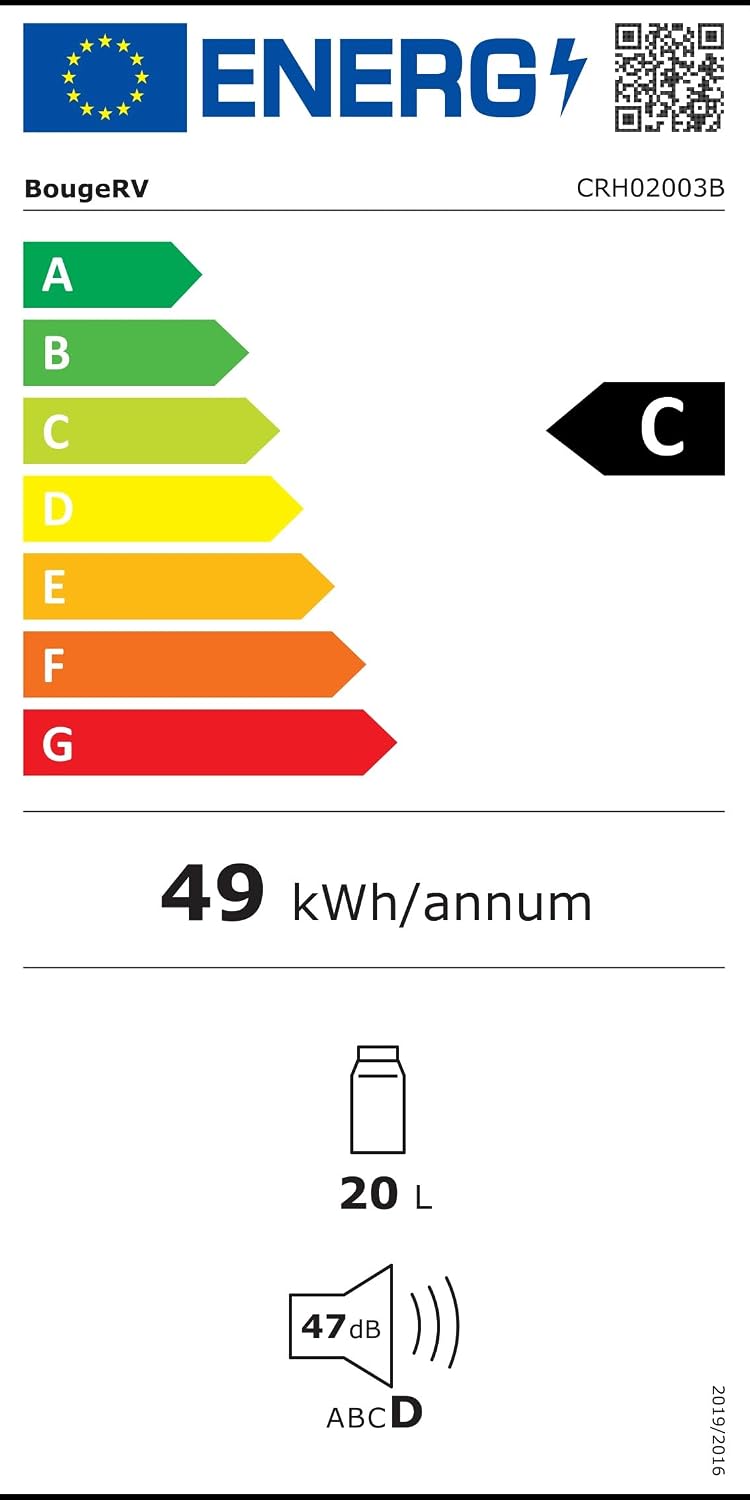 CRH20 20L Kompressor Kühlbox mit Akku 240Wh, tragbar 12/24/230V, App-Steuerung, IPX4 Mini-Kühlschrank für Camping Reisen Boot Angeln, -20~20°C (2026 Neu)