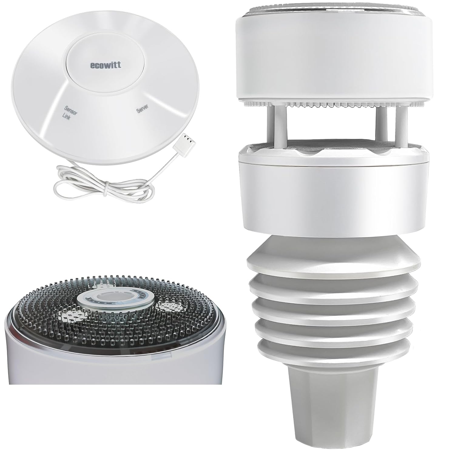 Wittboy Wetterstation mit 7-in-1 Außensensor WS90, Wi-Fi/Kabel Gateway GW2000, genaue Wettervorhersage, 868 MHz