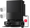 Qrevo Serie + Wischfunktion, 8000Pa (upgraded v. Qrevo S), Anti-Verfilz.-Bürste, Hindernisv., LiDAR-Nav., Dock, schwarz (QV35A)