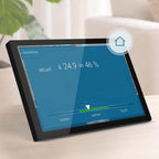 4 WetterDisplay WLAN-Wetterstation mit WetterRadar, RegenRadar, Unwetterwarnungen, 14-Tage-Wettervorhersage, HD-Farbdisplay