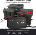 PRO25S, 25A, 12V Batterieladegerät & Stromversorgung, LiFePO4 Lithium Ionen Ladegerät für Auto und LKW mit Rekonditionierungs- und Entsulfatierungsmodus