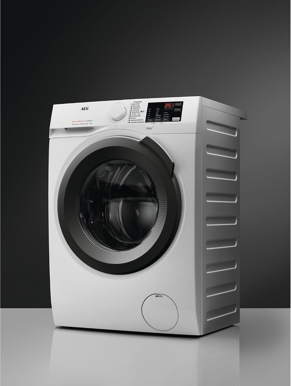 Waschmaschine 8kg, Serie 6000 ProSense: Mengenautomatik (Waschdauer+Energie anpass.), Startzeitv., Nachlegef., Vollwasserschutz, 1400 U/min, L6AMZ48FL