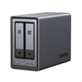 NASync DXP2800, 2-Bay Desktop-NAS, Intel N100 Quad Core, 8 GB DDR5, 2.5 GbE, 2x M.2 NVMe, HDMI 4K, Netzwerkspeicher (ohne Festplatten)