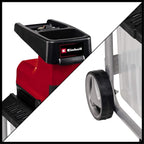 Elektro-Leisehäcksler GC-RS 60 CB, 2800W, max. 45mm Aststärke, Schneidwalze, gr. Trichteröffn., Drehricht.-Umschalter, 60L Fangbox, integr. Sicherheitssch.