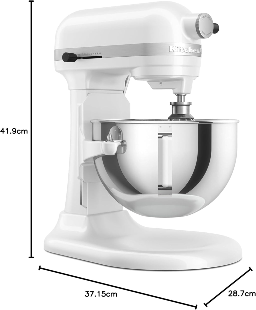 Heavy Duty Küchenmaschine Mit Schüsselheber 5,2 L - Weiss 5KSM55SXXEWH