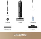 H14 Pro Nass- und Trockensauger, 180° Lie-Flat, 60°C Bürstenpflege, 5-min Trocknung, 18.000Pa Saugkraft, App-Steuerung, Doppelrotationsbürste