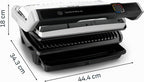 OptiGrill Elite XL Kontaktgrill, 16 Programme, digitales Display, Garstufenanzeige, XL-Platten, Grillboost, intuitiv, Edelstahl, GC760D12