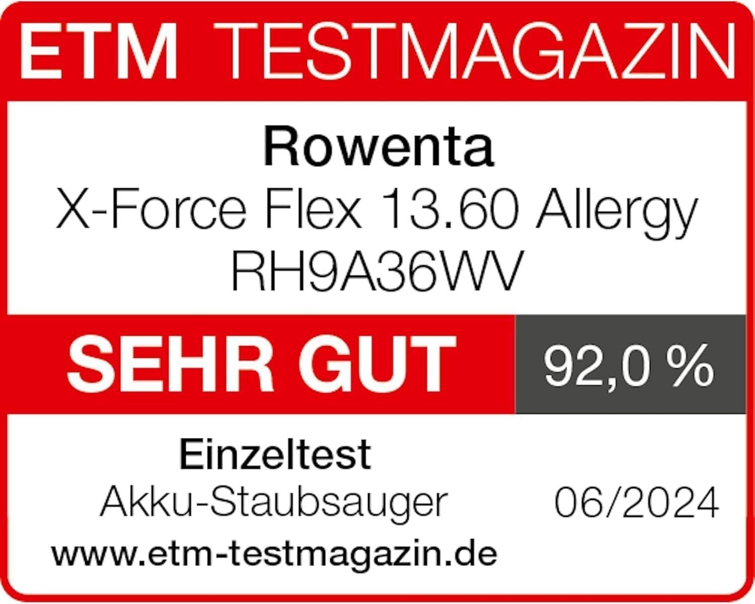 X-Force Flex 13.60 Kabelloser Akku-Staubsauger Allergiker-Modell, 150 Air Watt, 60 Min Laufzeit, Flex-Gelenk, Tiefe Reinigung, Made in France