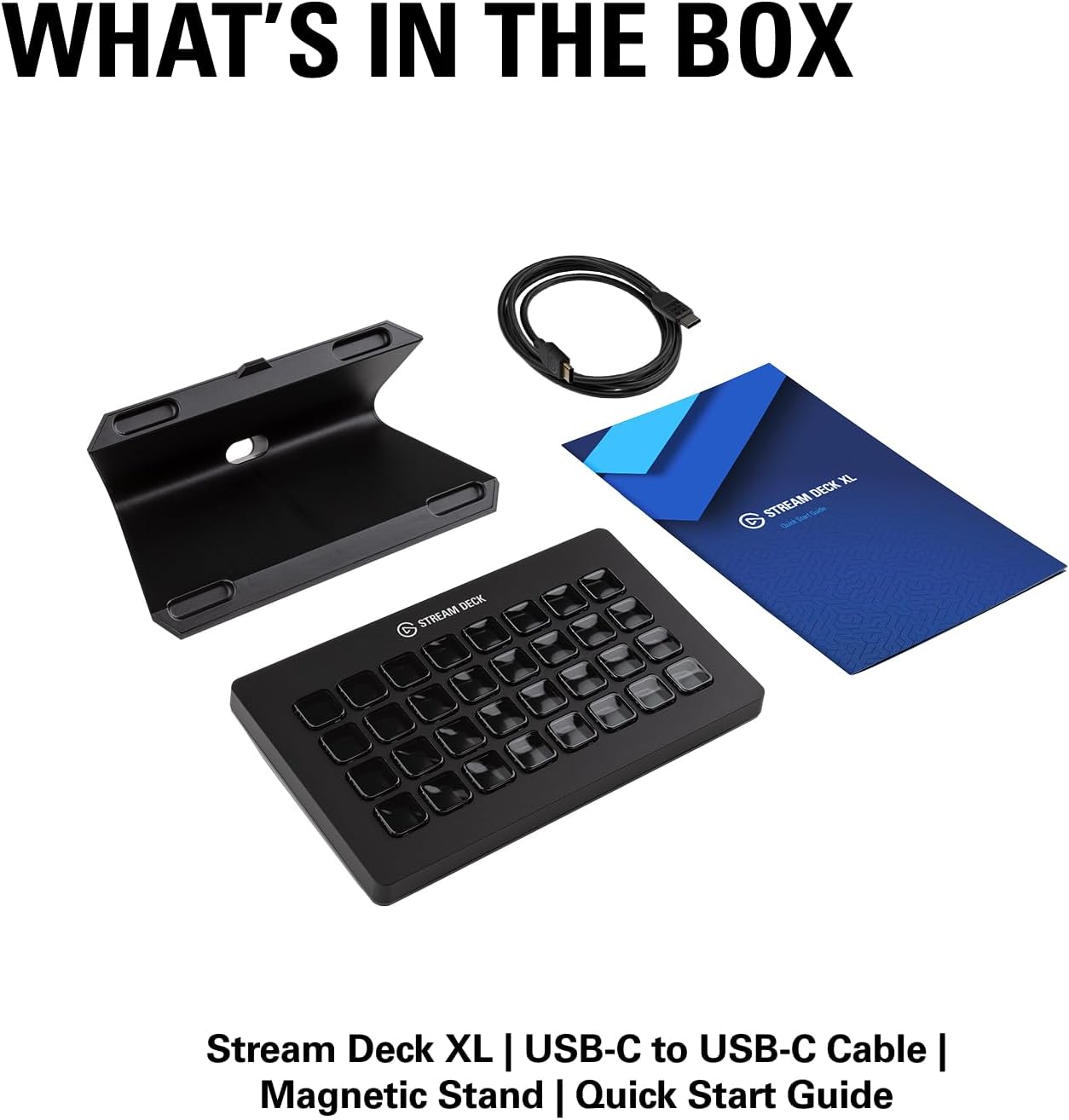 Stream Deck XL – Erweiterter Studio-Controller mit 32 Makrotasten, steuert Aktionen in Apps, für Mac & PC