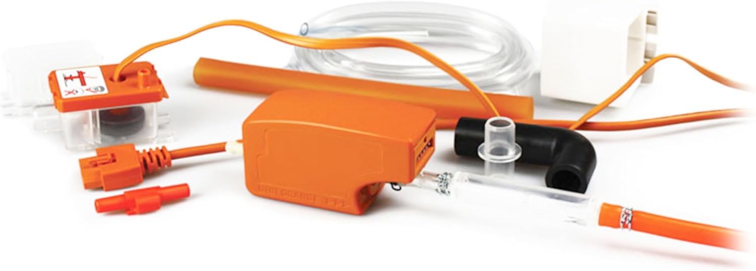 Silent+ Mini Orange FP3313 Kondensatpumpe, 12 L/h, Geräuscharm (19 dB), Förderhöhe 10 m, für Split-Klimaanlagen