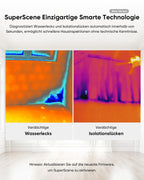 E01 Wärmebildkamera SuperIR 240x240 IR-Auflösung, Handheld Thermokamera, 20Hz Bildwiederholrate, Laserpointer, -20°C bis 400°C
