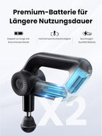 D6 Pro Massagepistole mit 16mm Amplitude und OLED-Bildschirm, Percussion Massage Gun inkl. Tragetasche, für Schulter Rücken Bein Muskelentspannung