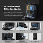 Qrevo Serie + Wischfunktion, 8000Pa (upgraded v. Qrevo S), Anti-Verfilz.-Bürste, Hindernisv., LiDAR-Nav., Dock, schwarz (QV35A)