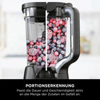 2-in-1 Detect Power Mixer Pro & Single Serve, 1200W Mixer mit Krug & 2 Single Serve Tassen, für Smoothies, Gemüse hacken, Frozen Drinks, Schwarz, TB301EU