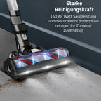 X-Force Flex 13.60 Kabelloser Akku-Staubsauger Allergiker-Modell, 150 Air Watt, 60 Min Laufzeit, Flex-Gelenk, Tiefe Reinigung, Made in France