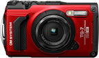 Tough TG-7 Rot Kompaktkamera, wasserdicht & stoßfest, Unterwasser-/Makro-Modi, 4K-Video mit F2.0, 4-fach Weitwinkelzoom (Nachfolgemodell TG-6)