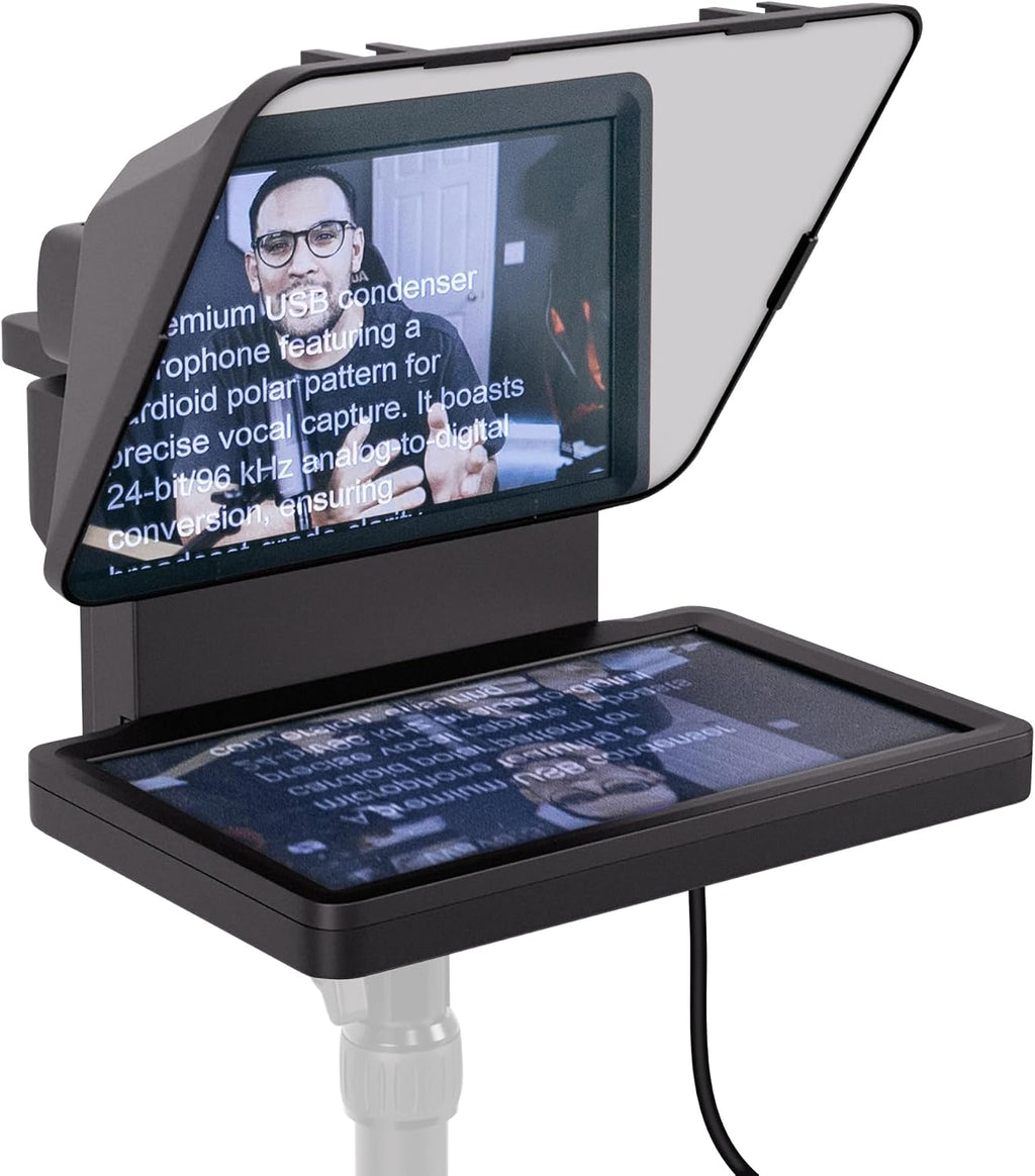 Prompter – Teleprompter mit integriertem Bildschirm, Drag&Drop-Monitoranzeige