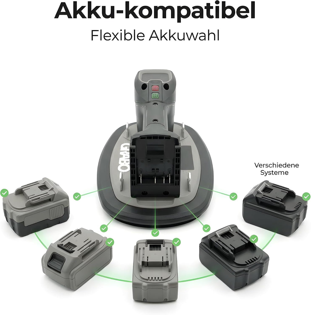 Brushless-Akku-Saugheber 120kg, Markenakku-kompatibel, Auto-Nachsaugung, Display, für Glas/Stein/Fliesen, ohne Akku (GPB-MA)