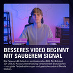 Facecam 4K 4K60 Studio-Webcam mit DSLR-Steuerung, HDR, unkomprimiertes Video, 49mm Filter, USB-C für PC & Mac