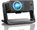 Mini Beamer 4K Native 1080P, 28000 Lumen, WLAN 6, Bluetooth, Elektrischer Fokus, 4D Keystone, Kompatibel mit Netflix, Heimkino & Outdoor