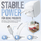 Raspberry Pi 5 8GB 128GB Starter Set mit 27W Netzteil, Lüfter-Gehäuse & 4K Micro HDMI Kabel - Ideal für Smart Home, Retro Gaming & Home Assistant