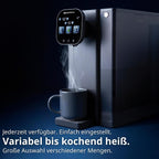 Fusion Air Auftisch-Osmoseanlage, ohne Installation, Heißwasserspender, Filterung + Mineralien, 3x UV-C LED, Abwasser 2:1, TÜV-zertifiziert