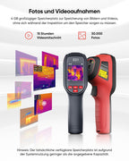 E01 Wärmebildkamera SuperIR 240x240 IR-Auflösung, Handheld Thermokamera, 20Hz Bildwiederholrate, Laserpointer, -20°C bis 400°C