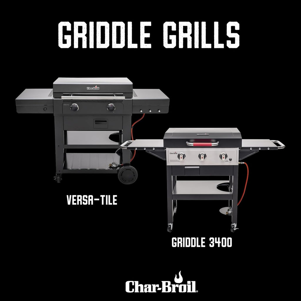 Griddle-Gasgrill Plancha Versa-Tile - 3-in-1 System: Griddle, Grill & Pizzaofen, 2-Zonen