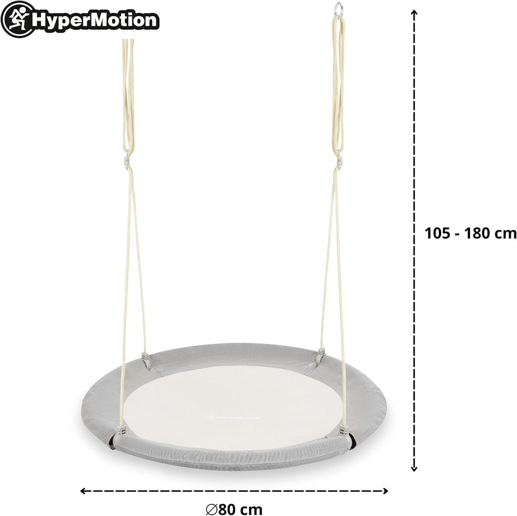 Doppelschaukel, Stahlgestell + Zubehör, Nestchen-Hängematte, max. 180 kg, verstellbare Seile, für Garten/Kinder/Erwachsene, ab 3 J.