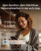 Tragbare Milchpumpe S2 Pro, HeatFlow 2.0 & VibraPump, Brustwarzen-Licht, App-Steuerung, Füllstandsalarm, Ladecase, 7 Tage Akku, freihändig