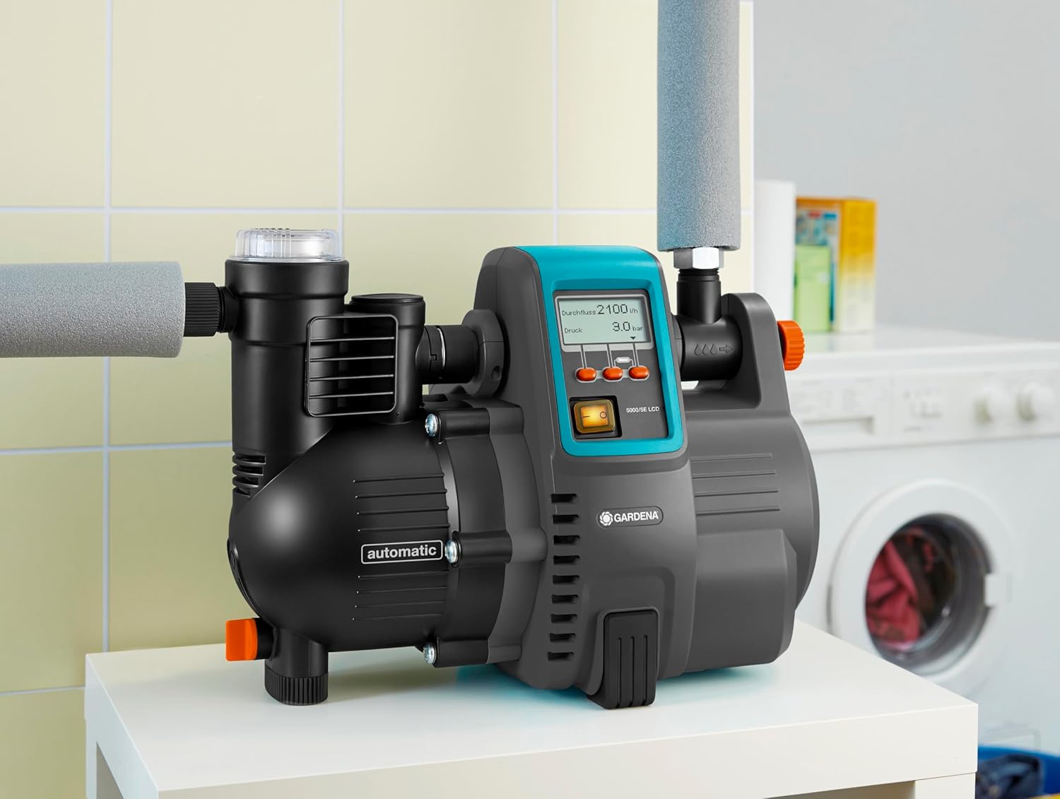 Comfort Hauswasserautomat 5000/5E, LCD, energiesparend, 5000 l/h, 1300W, Thermoschutz, Trockenlaufsicherung