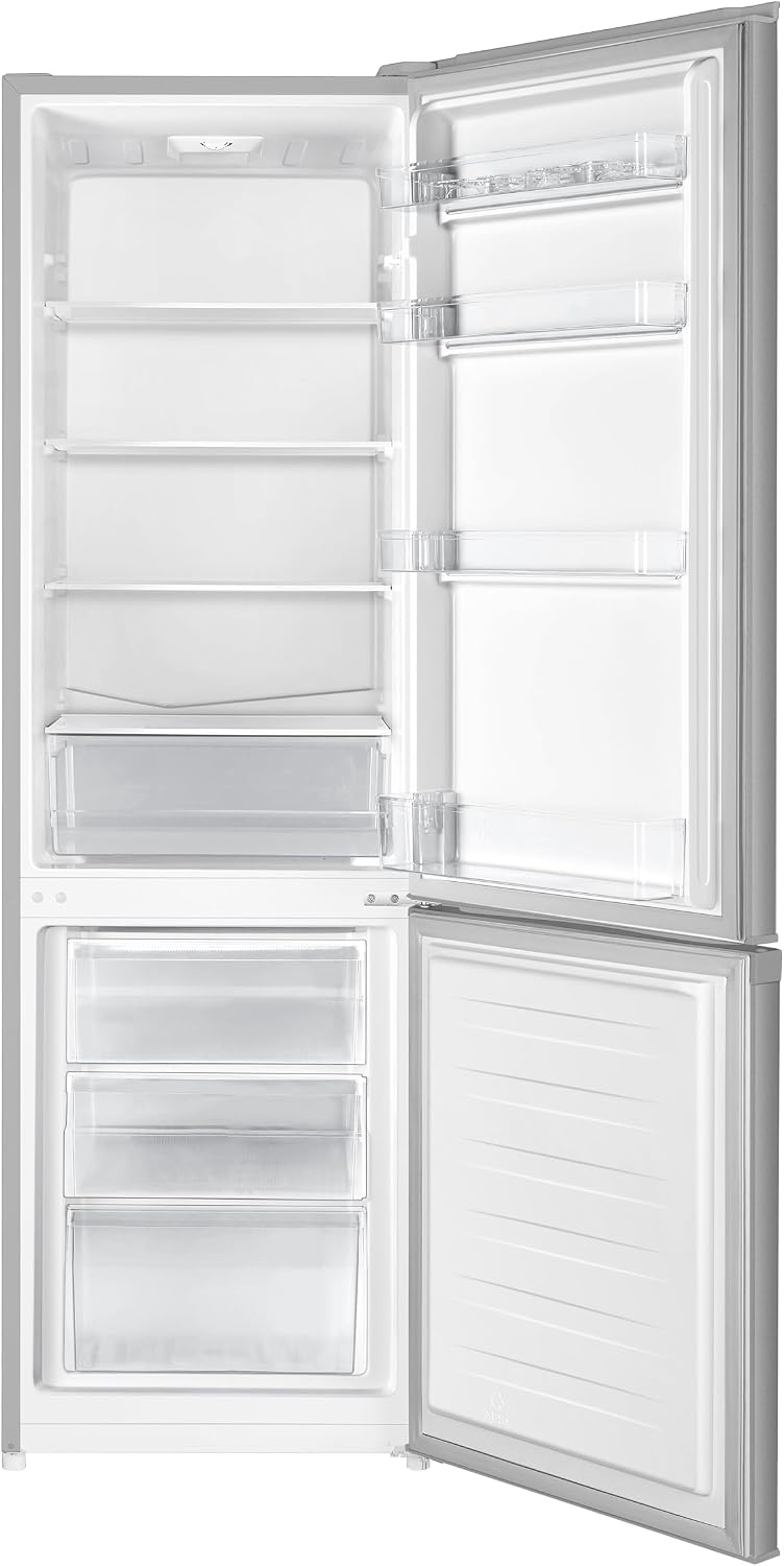 RK 4182 PS4 Kühl-Gefrier-Kombination, Höhe 180 cm, Kühlen 198 L, Gefrieren 66 L, Gemüsefach, 39 dB, LED Beleuchtung, HxBxT: 180x55x55,7 cm, Grau