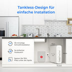 G3P600 Umkehrosmoseanlage, 600 GPD, 8000 Liter, RO System unter der Spüle, Reduziert TDS, 2:1 Rein/Abfluss, LED-Wasserhahn