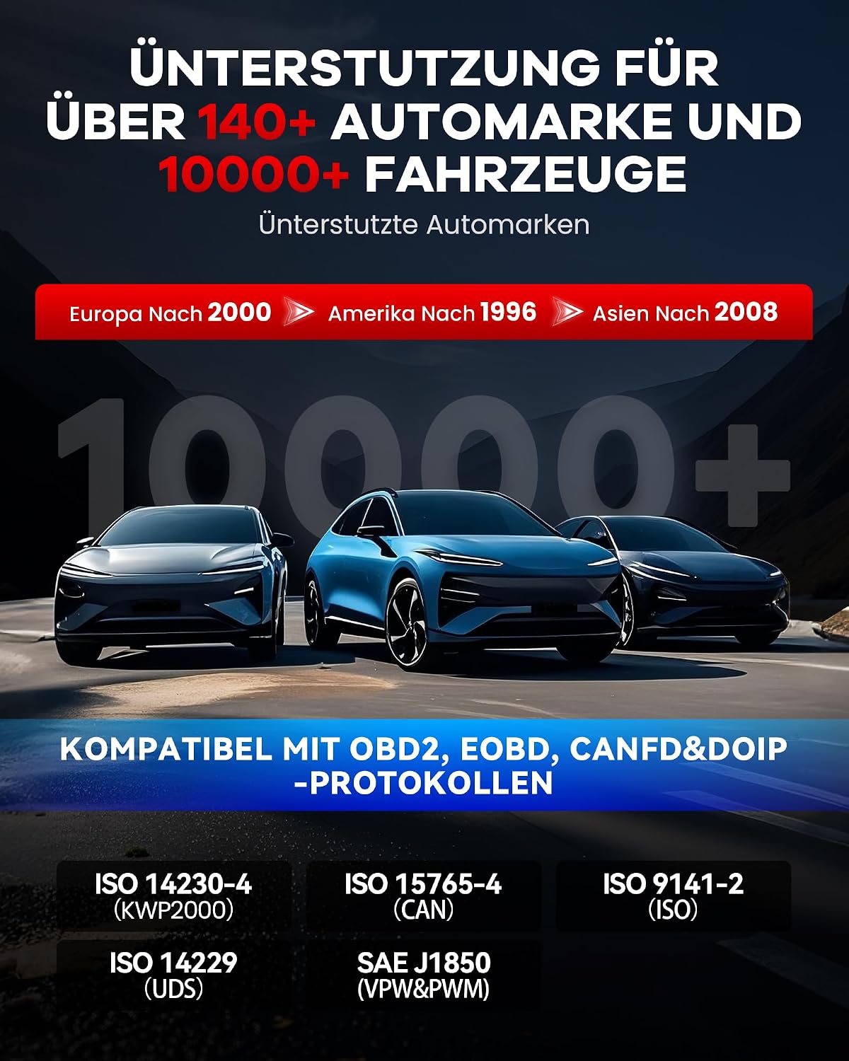 AI-OBD2 892BT Diagnosegerät, 34 Reset-Funktionen, volle Systemdiagnose, ECU-Kodierung, BI-direktionale Steuerung