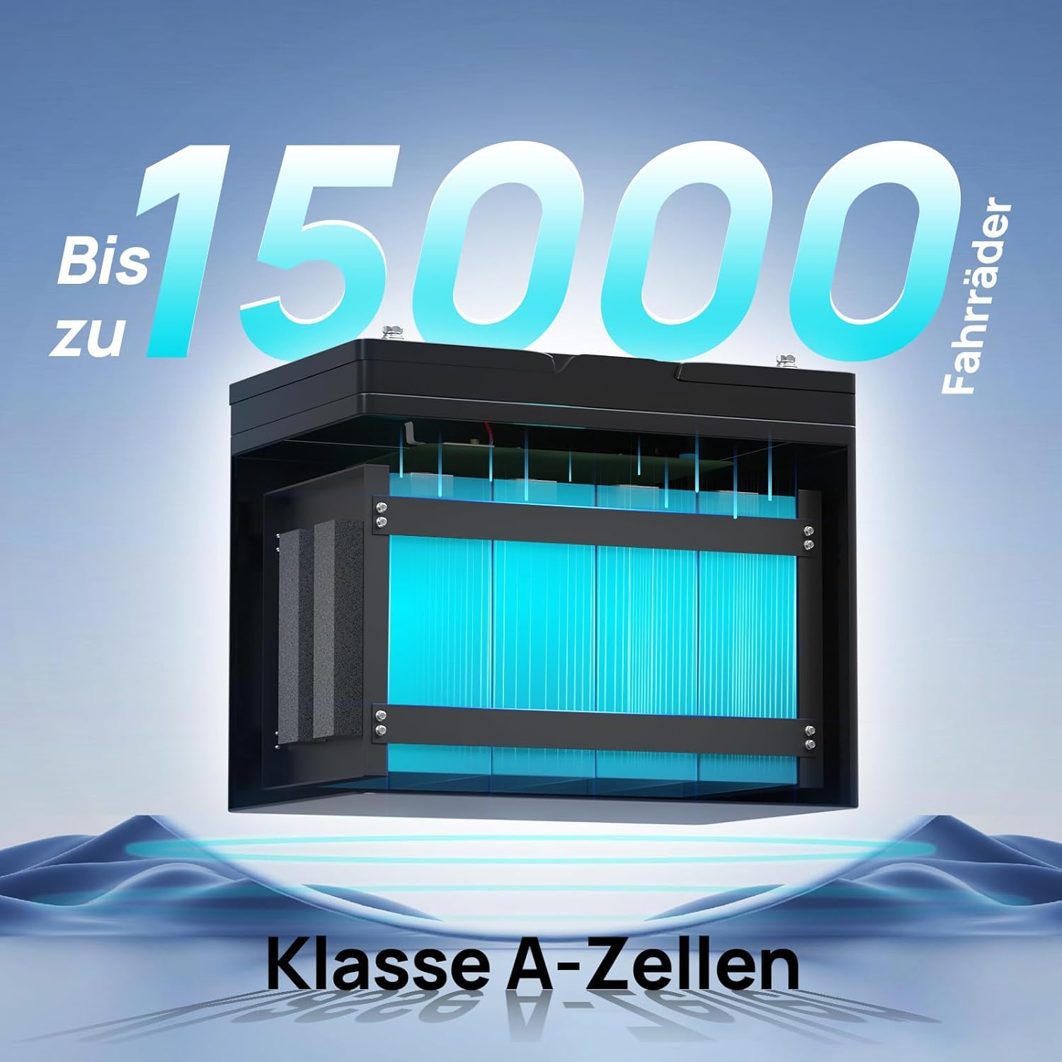 12V 100Ah LiFePO4 Bluetooth Lithiumbatterie mit BMS & Low Temperature Schutz, 12/24V 20A Ladegerät für Wohnmobil, Boot, Wohnwagen